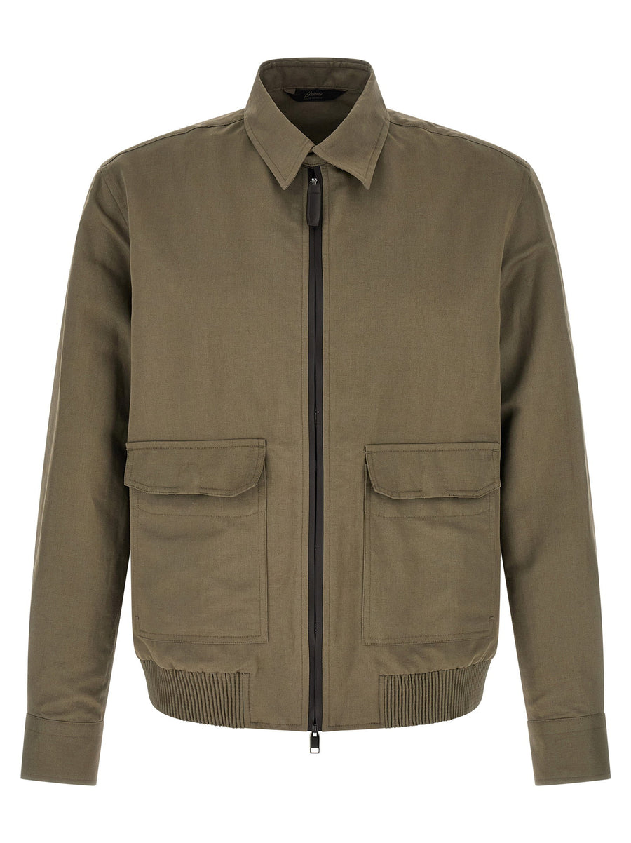 Brioni Linen Cotton Blouson