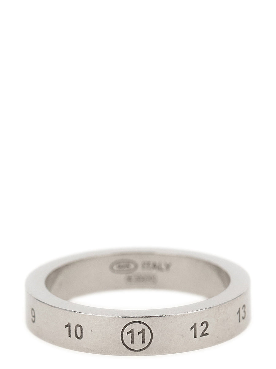 Maison Margiela Numeric Engraved Ring — Silver