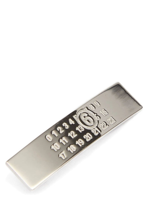 إكسسوار شعر Mm6 Maison Margiela Numeric معدن — فضي