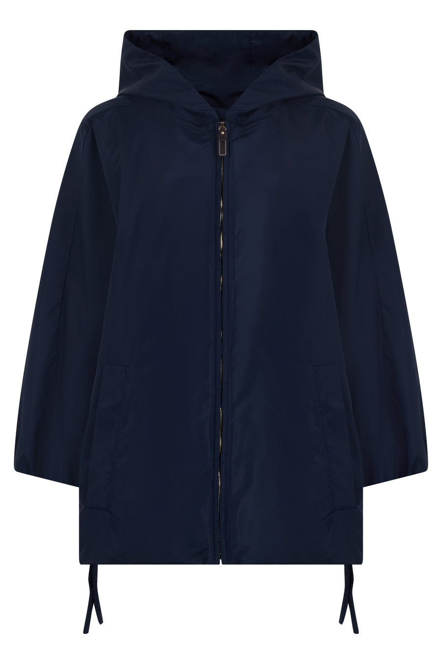 Taffeta Jacket Navy Polyester Trench & Raincoats