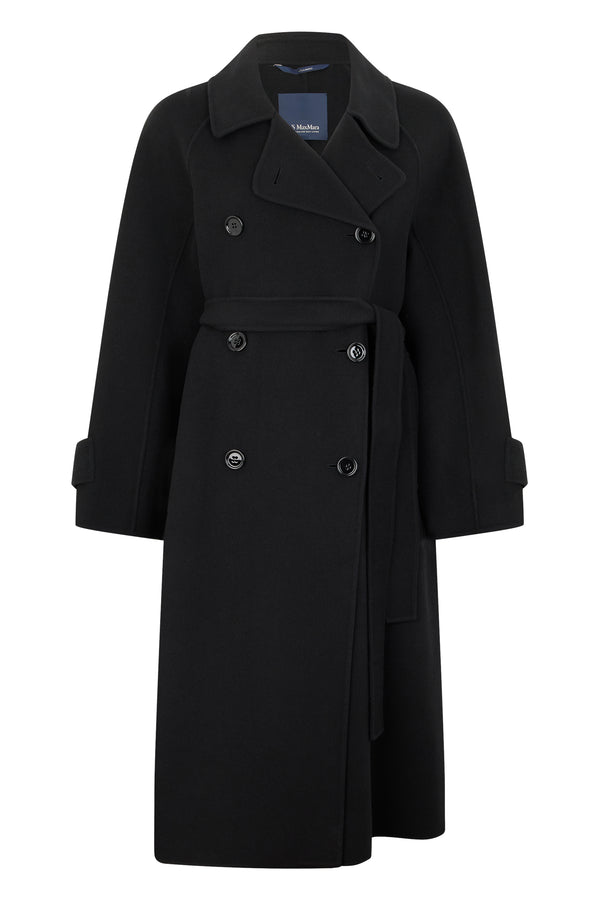 Long Wool Coat Samanta Black Virgin