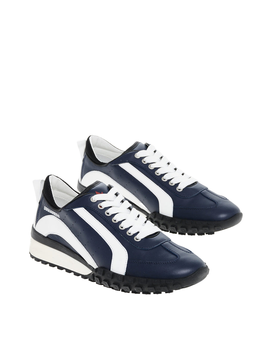Dsquared2 Leather sneaker in navy