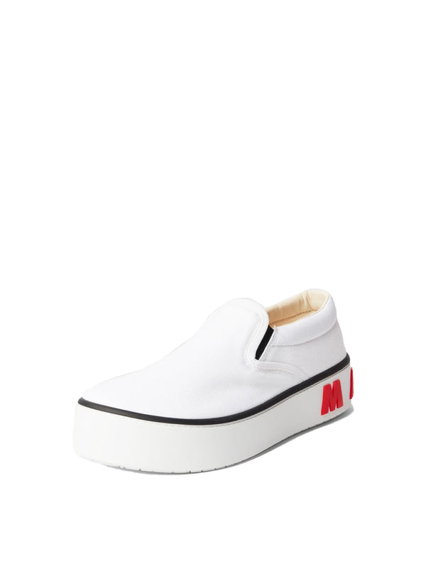 Marni Cotton upper sneakers in white