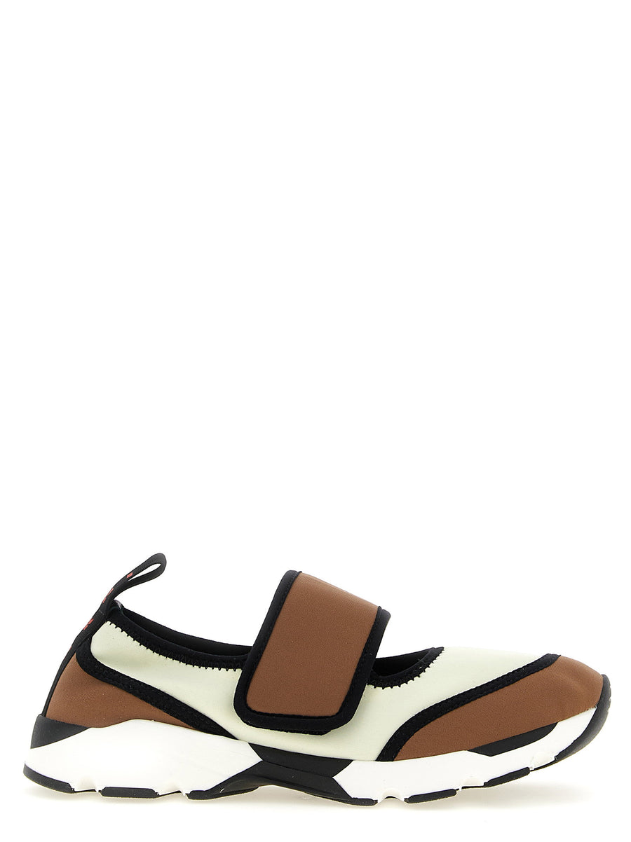 Marni Running Mary Jane Sneaker — Brown