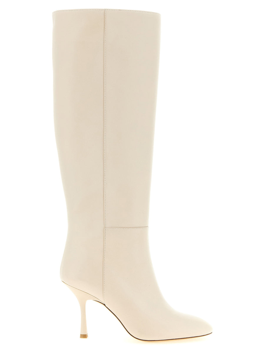 Stuart Weitzman Madison Boots — Cream