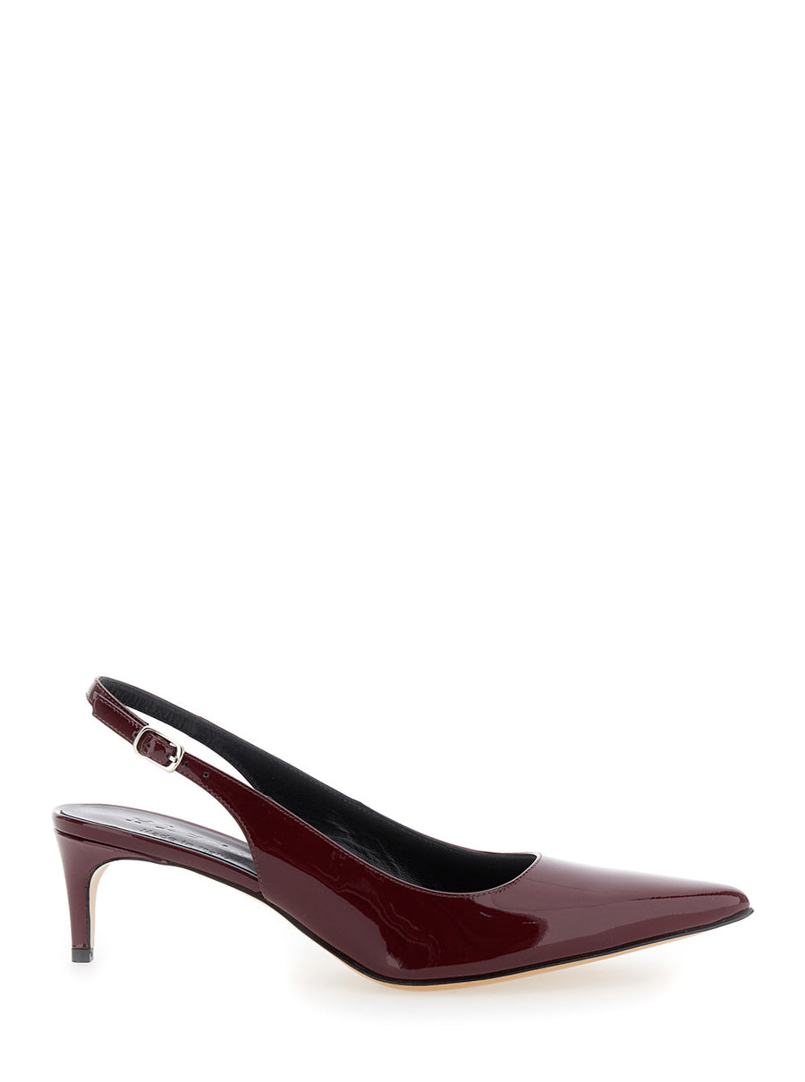 Bordeaux Slingback Pumps Patent Leather