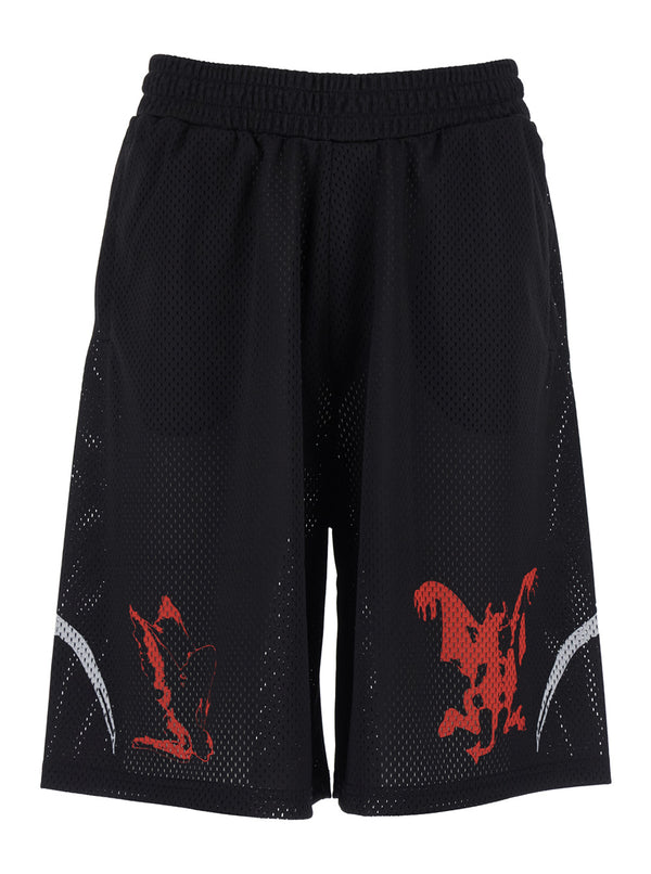 Shorts Tech Fabric Black Polyester
