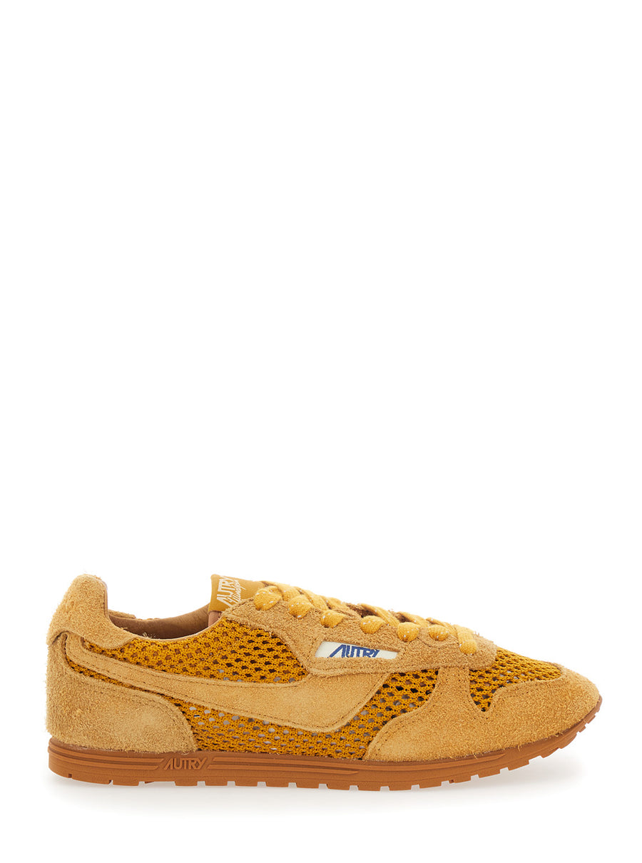 Trainers Windspin Brown Suede Textile