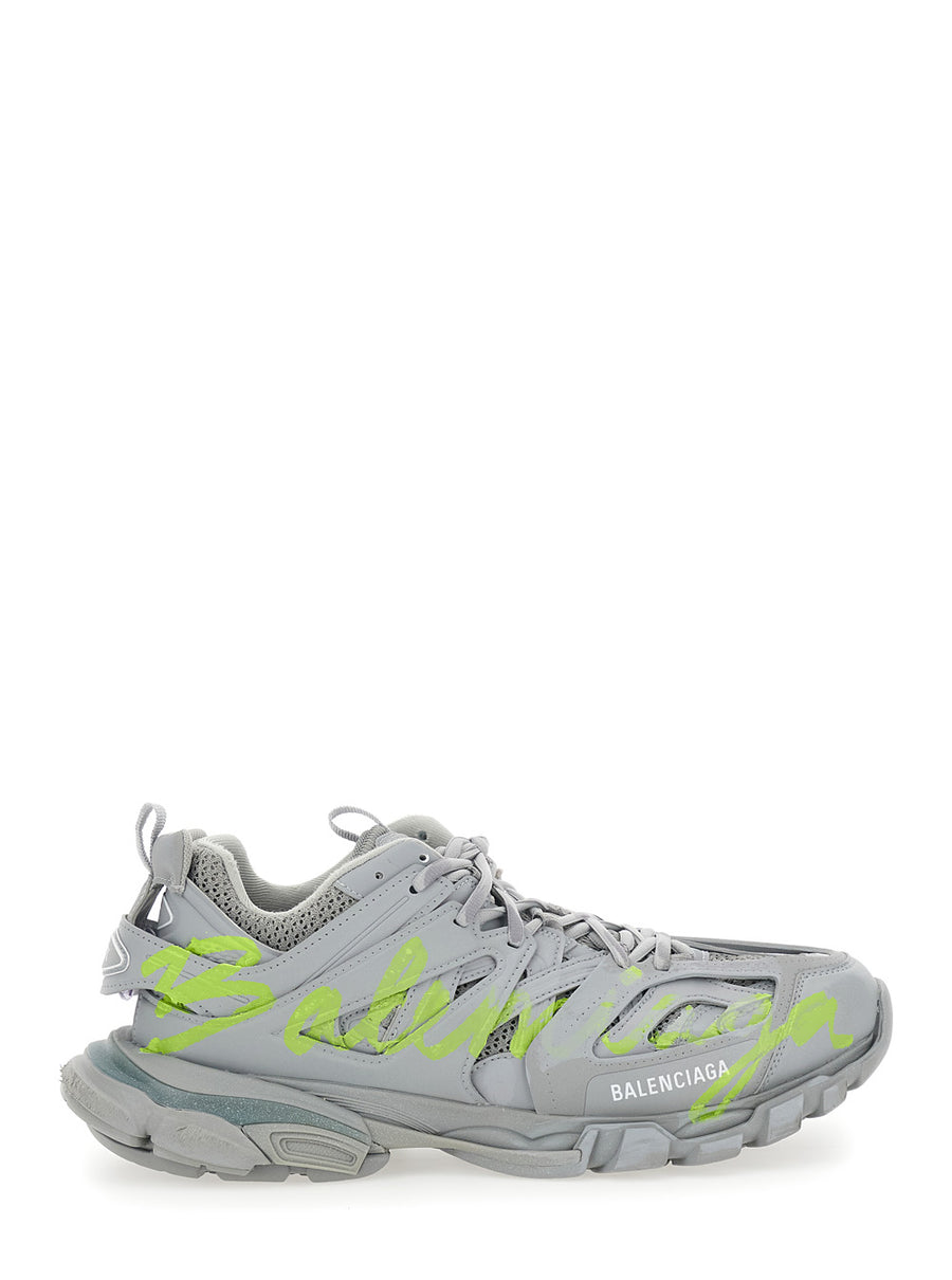 Sneakers Track Grey Polyurethane Trainers