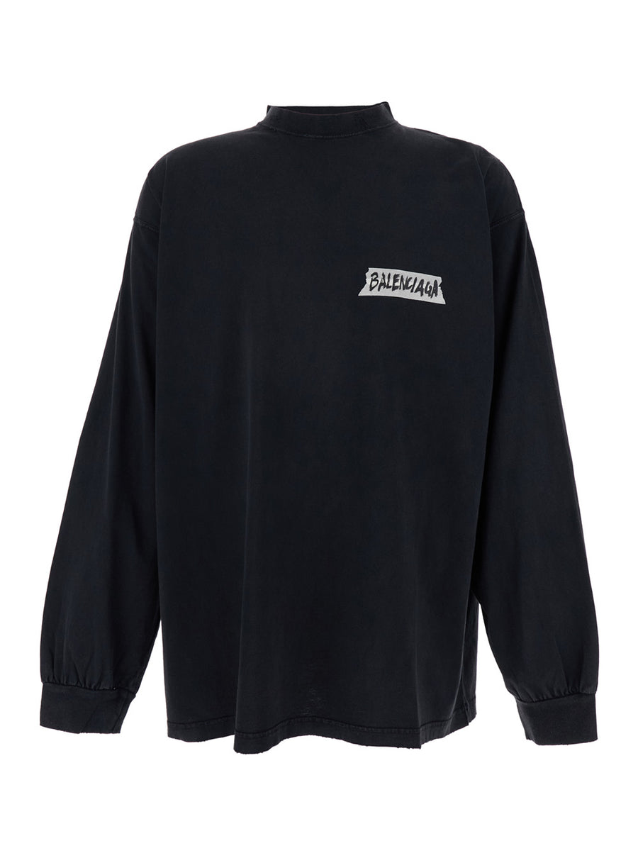 Sweatshirt, Black Cotton T-shirts