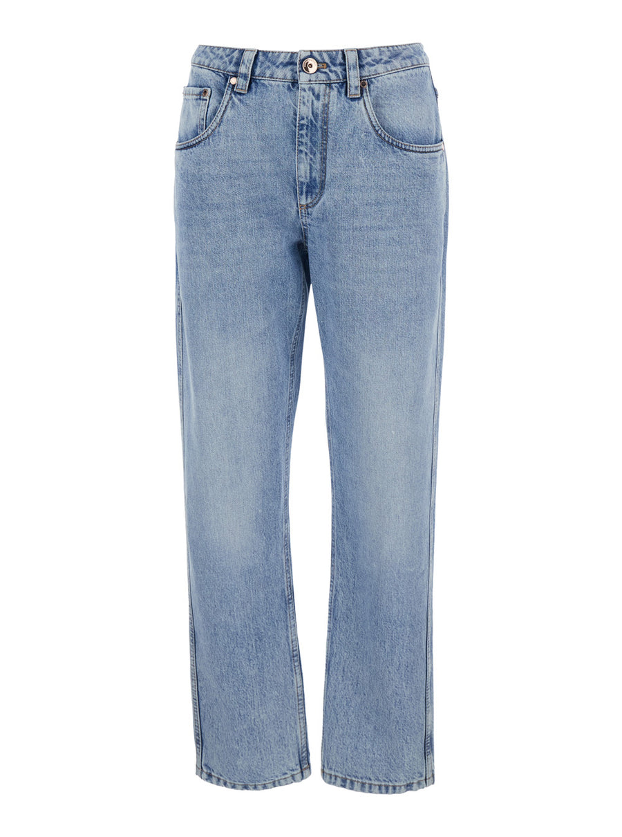 Jeans Blue Denim Cotton