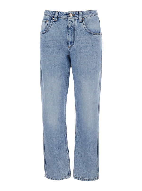 Jeans Blue Denim Cotton