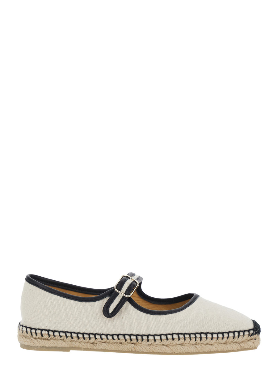 Ballet Shoes Padua White Fabric Textile Ballerina