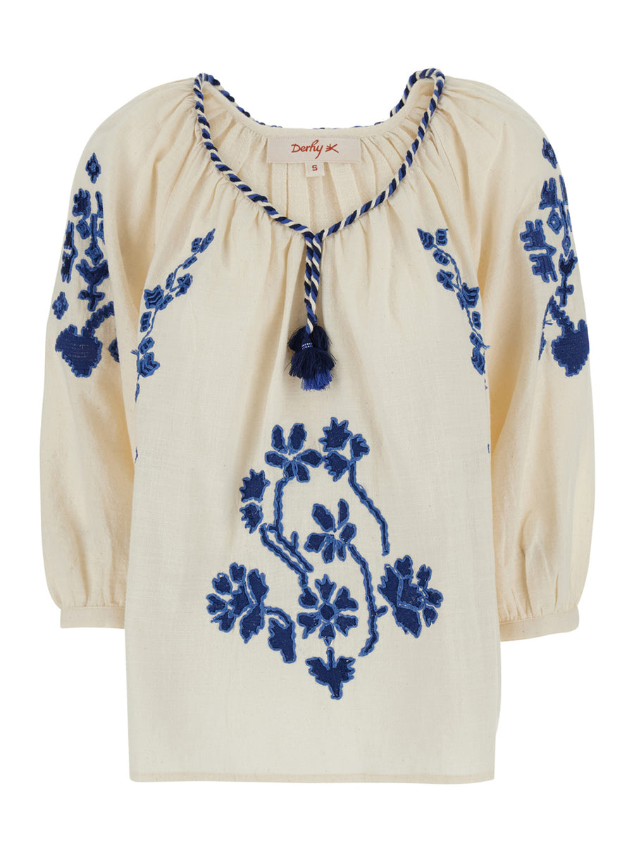 Blouse Enora White Cotton Blouses