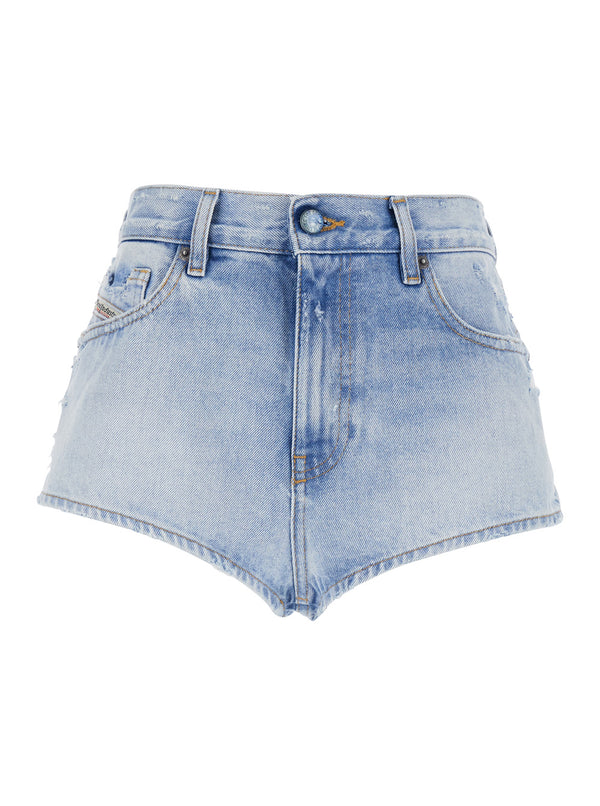 Shorts De-Lunar Light Blue Cotton