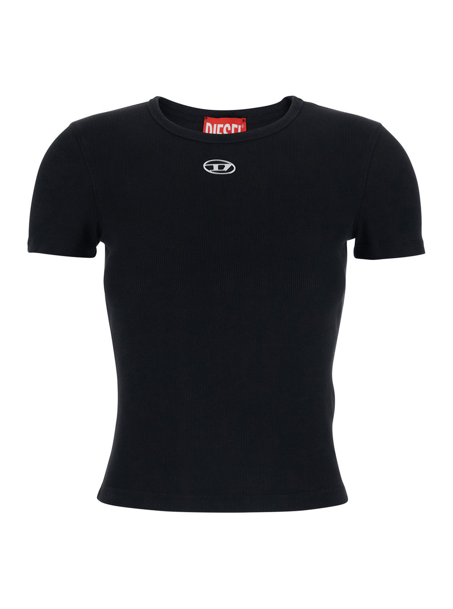 T-Shirt Dlogo Black Cotton T-shirts & Jerseys