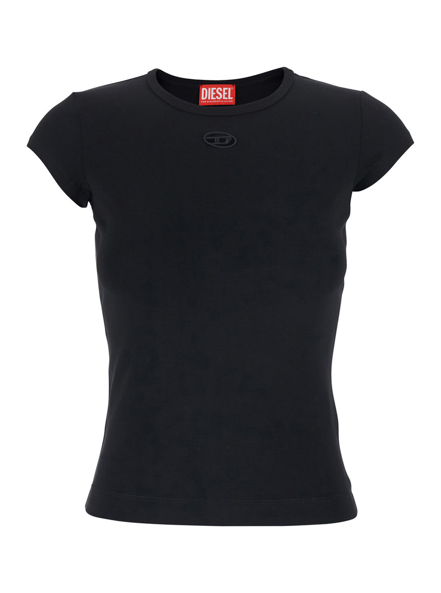 T-Shirt Angie Black Cotton T-shirts & Jerseys