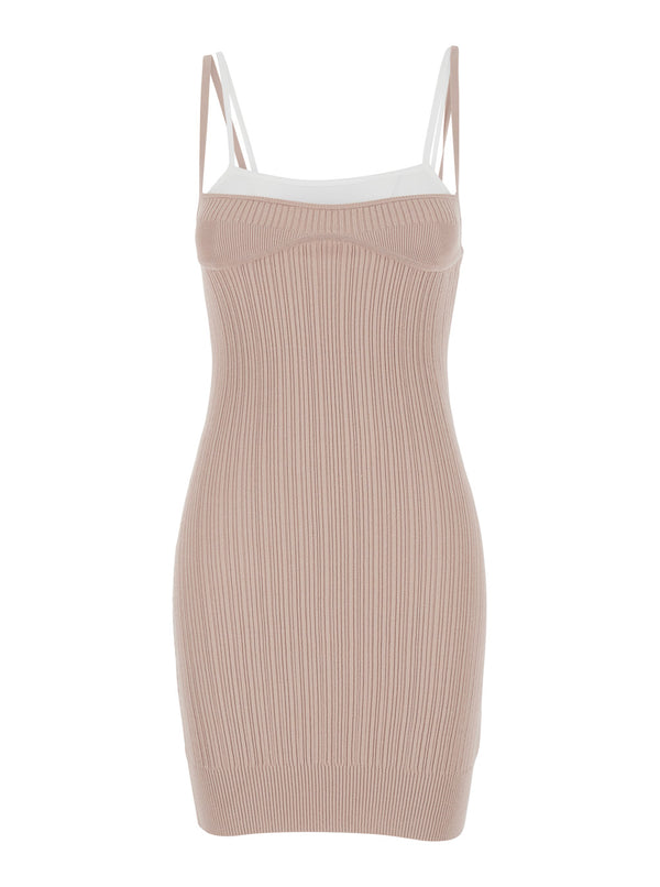 Mini Dress M-Zandra Pink Viscose