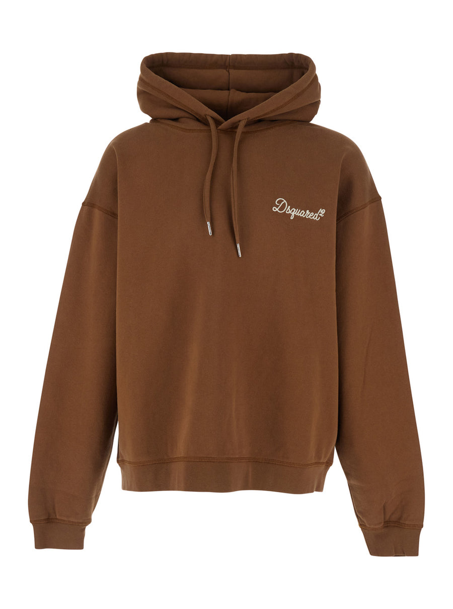 Hoodie Brown Cotton Sweatshirts