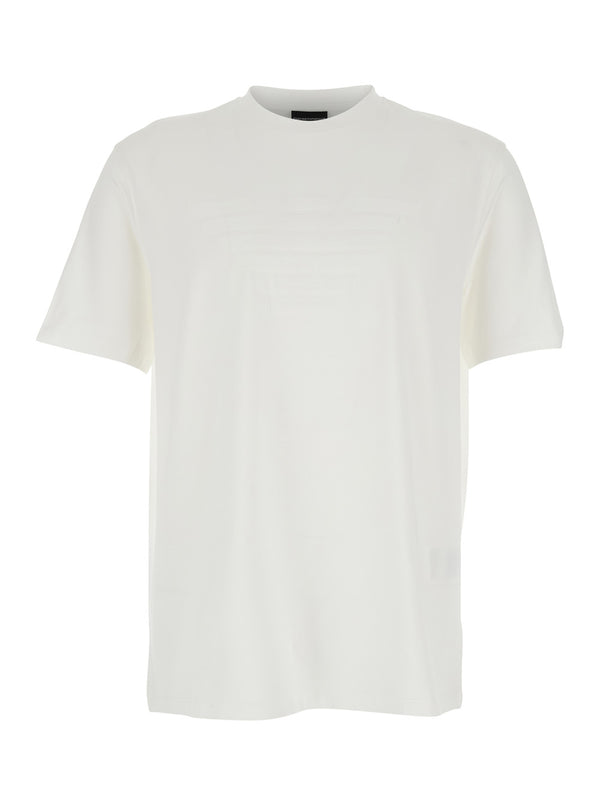 Crew Neck T-Shirt White Cotton T-shirts