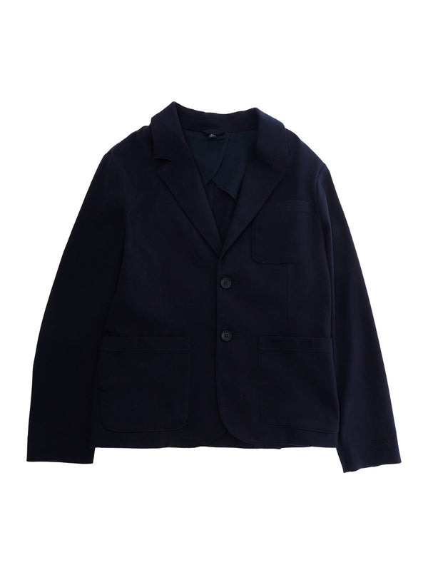 Blazer Blue Cotton-Viscose Blazers