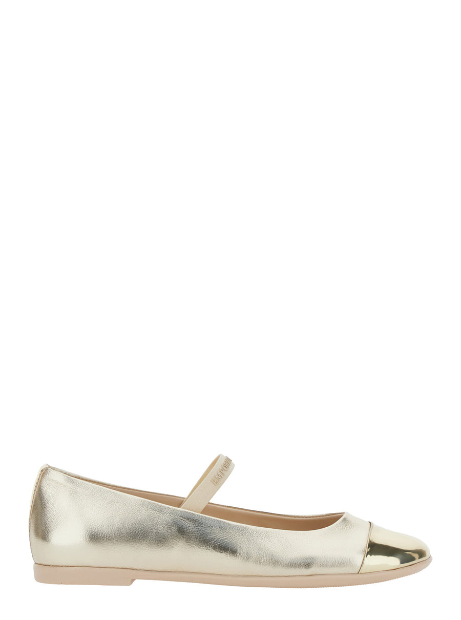 Ballet Shoes Metallic Calf Leather Ballerinas