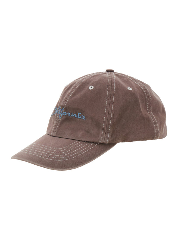 Baseball Cap California Brown Cotton Hat