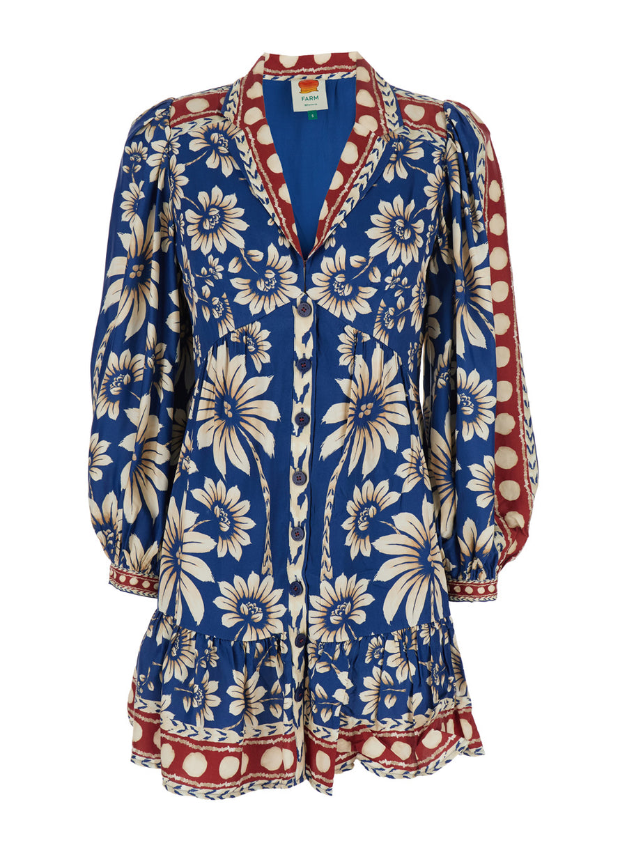 Midi Dress Luna Blue Viscose