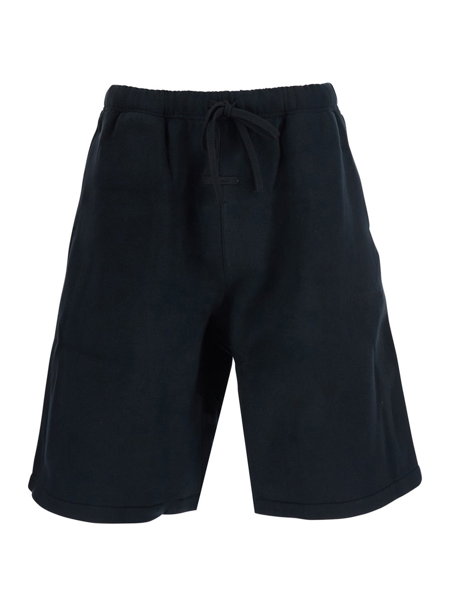 Bermuda Shorts Active Trace Relaxed Black Cotton