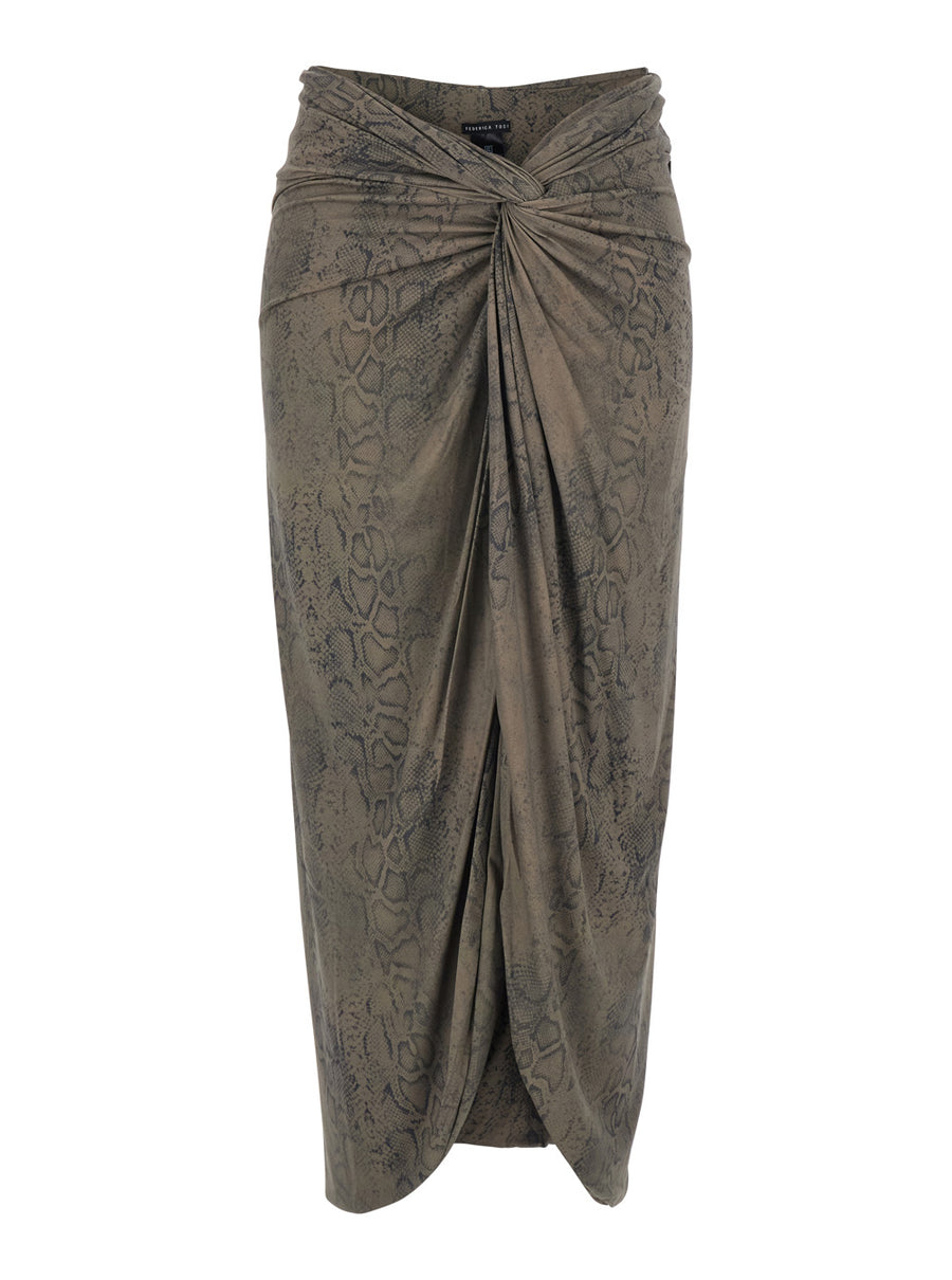Skirt Green Polyamide