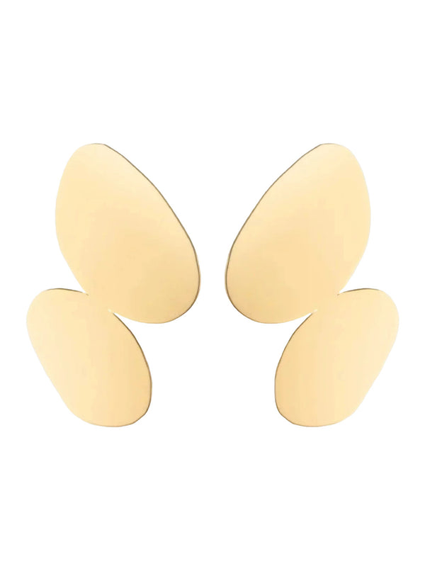 Earrings Jenny Gold Metal Metallic