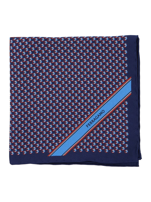 Pocket Square Blue Silk Ties & Bow