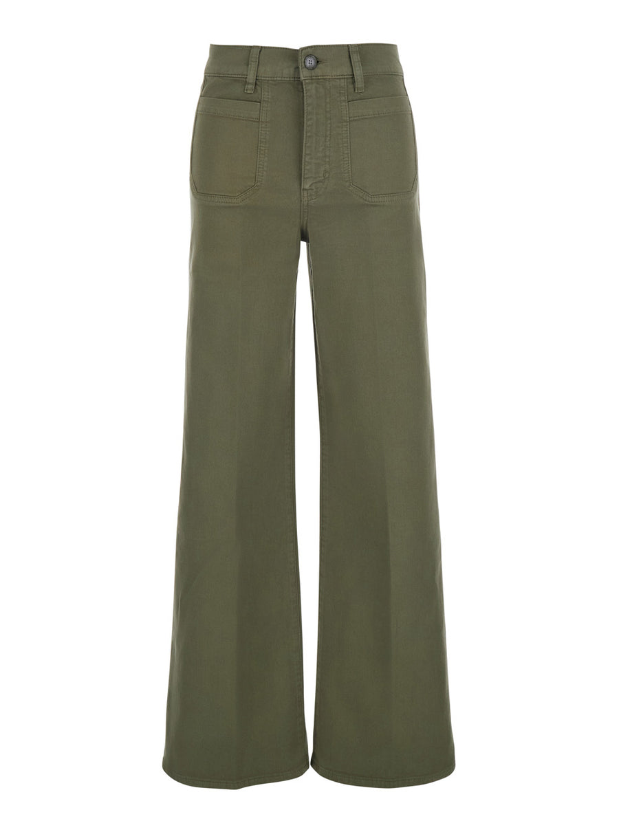 Jeans Le Slim Palazzo Modernist Pocket Green Cotton