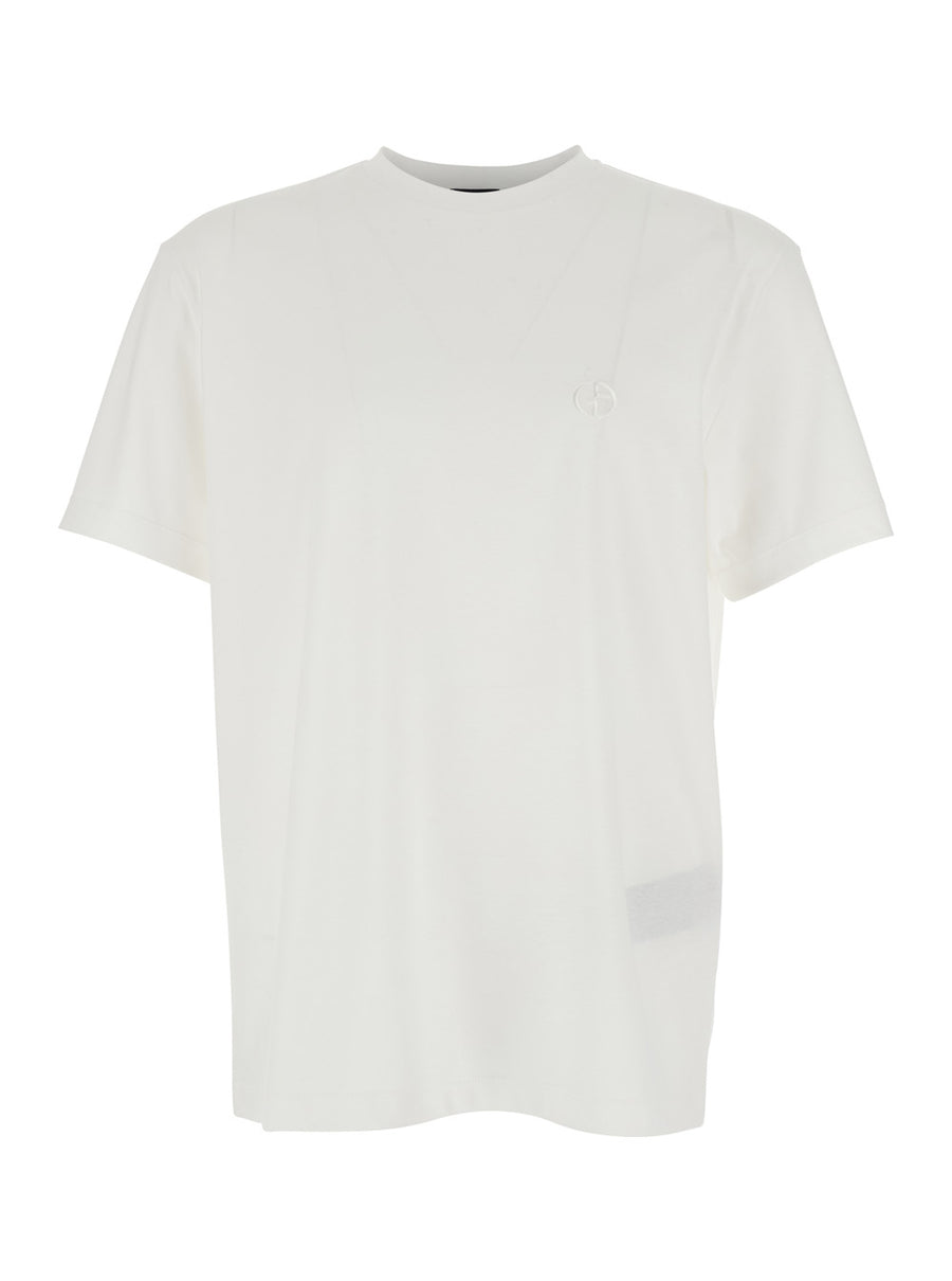 T-Shirt Crew Neck White Cotton T-shirts