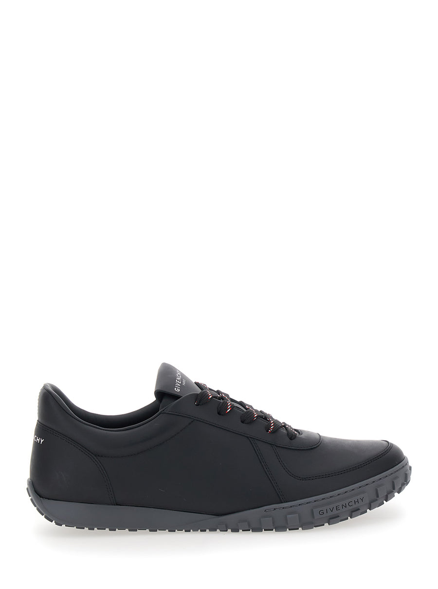 Low Top Sneakers Glide Black Leather Trainers