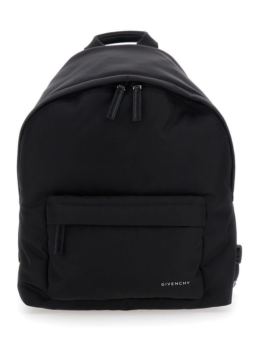 Backpack Tech Fabric, Black Polyamide Backpacks