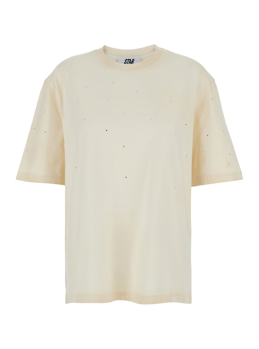 T-Shirt Crew Neck White Cotton T-shirts & Jerseys