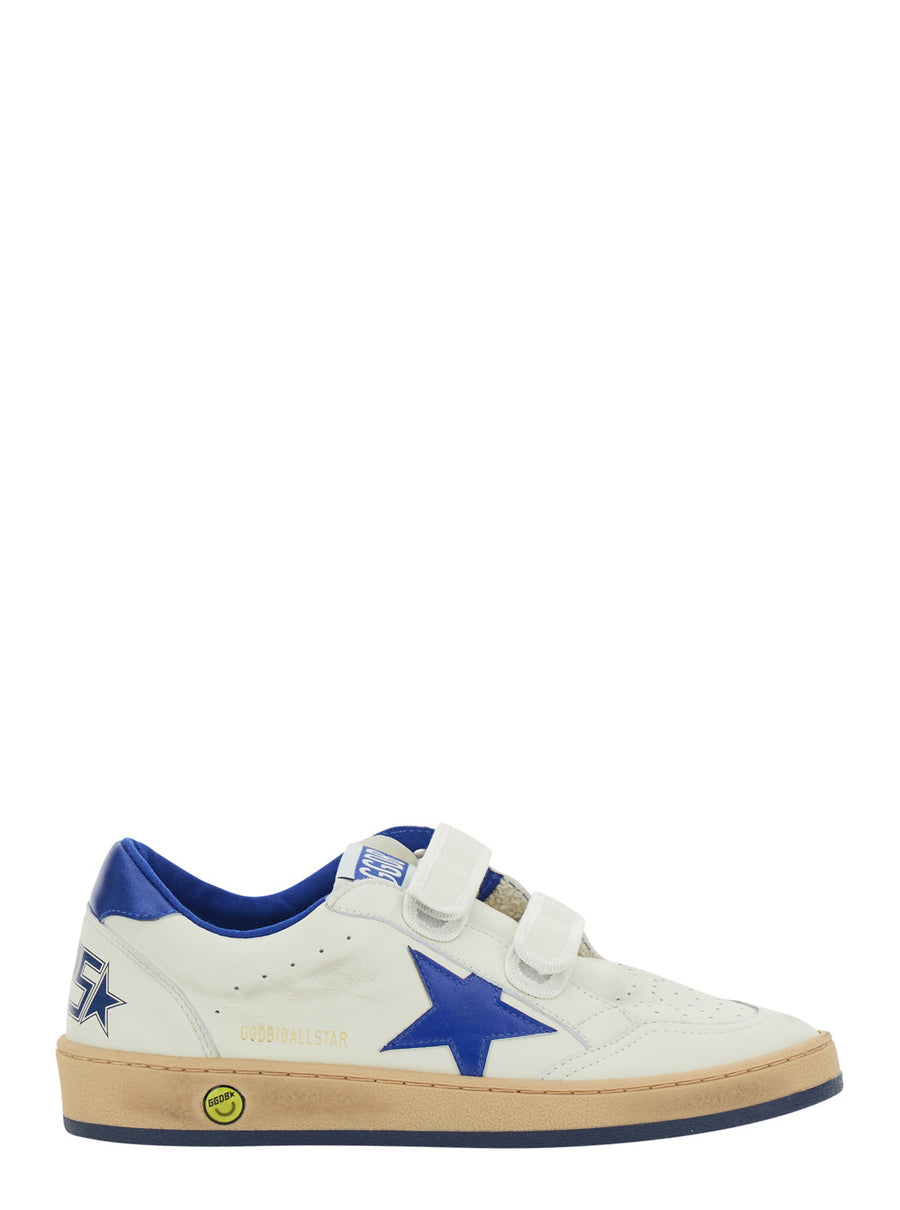 Kids Sneakers Ballstar White Leather Ovine Trainers
