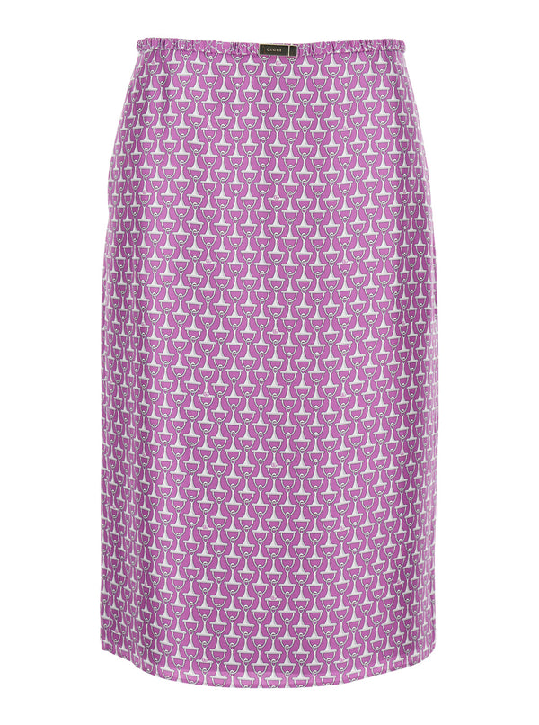 Skirt Violet Silk