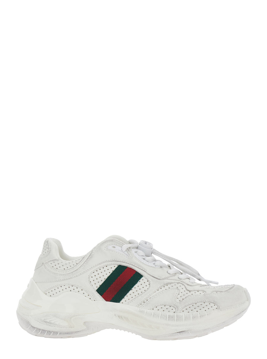 Low Top Sneaker White Leather Calf Trainers