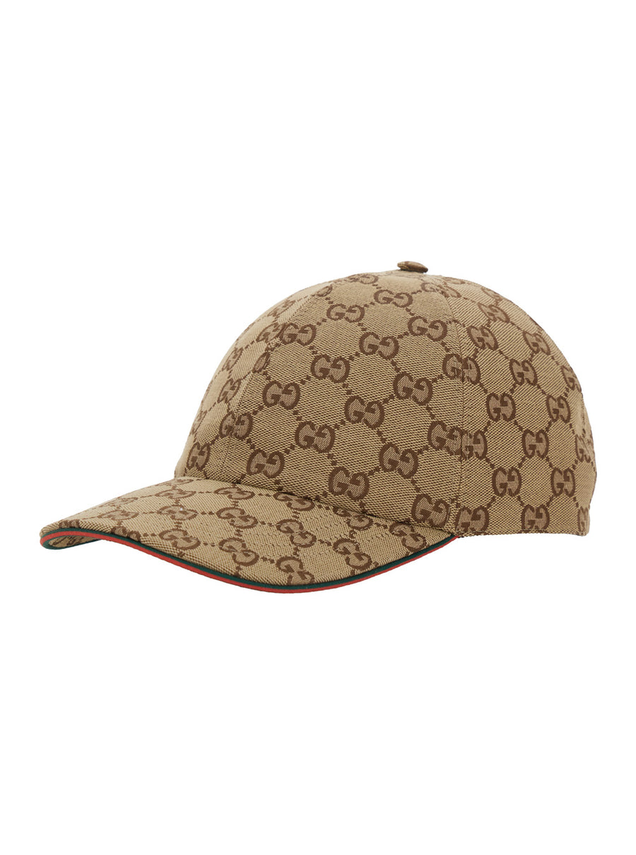 Baseball Cap, Beige Fabric Cotton/polyester Hat