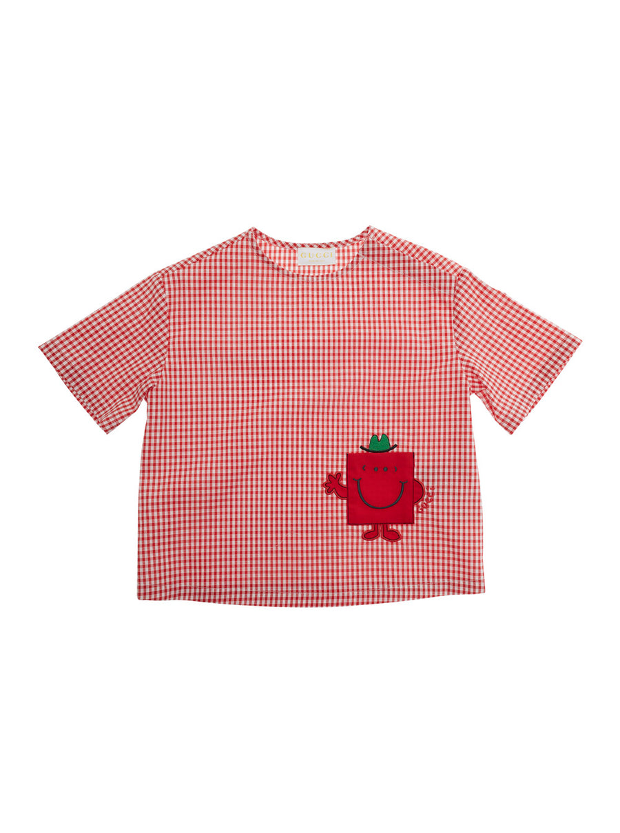 Shirt Baby Boy Red Fabric Blouses And
