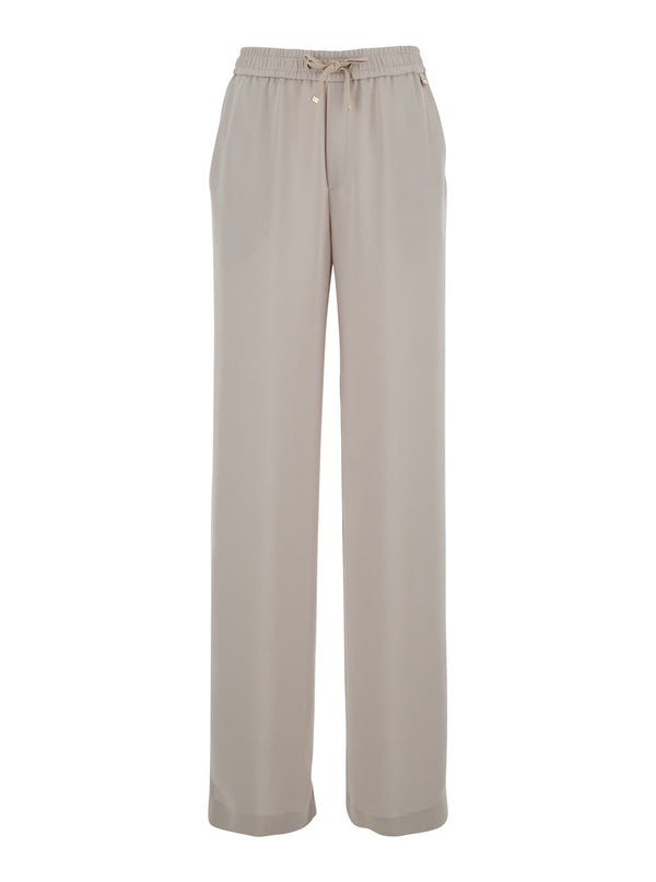 Trousers Beige Tech Fabric Polyester