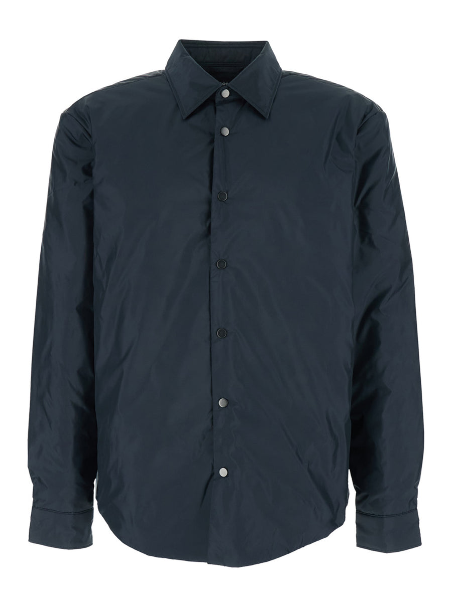 Jacket Blue Tech Fabric Polyester Coat