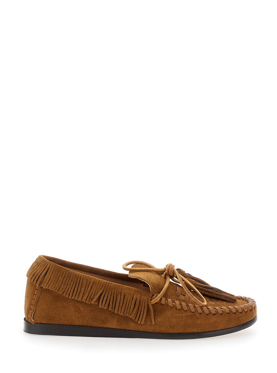 Loafers Fitza Brown Suede Calf Leather