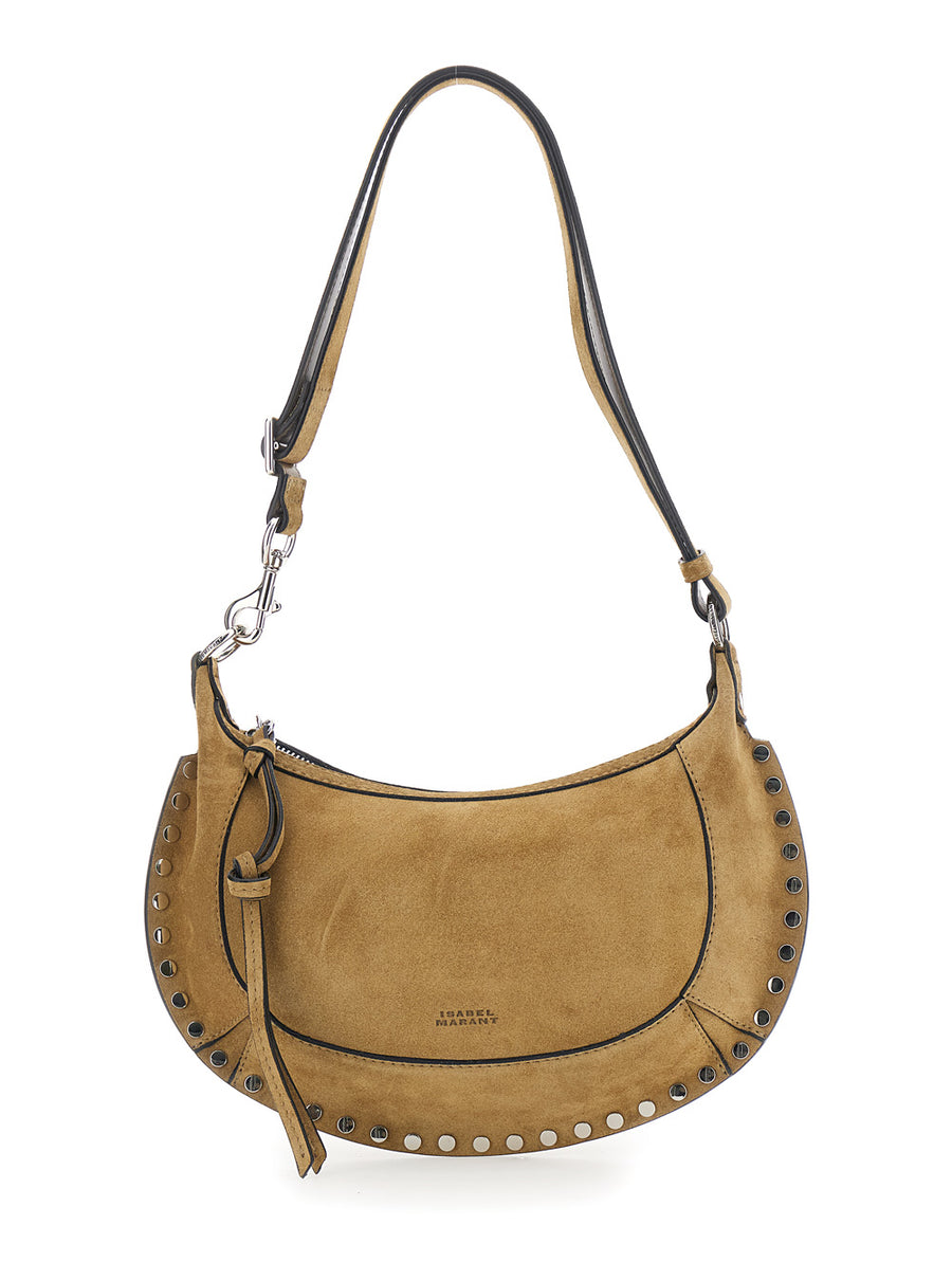 Shoulder Bag Oksan Beige Suede