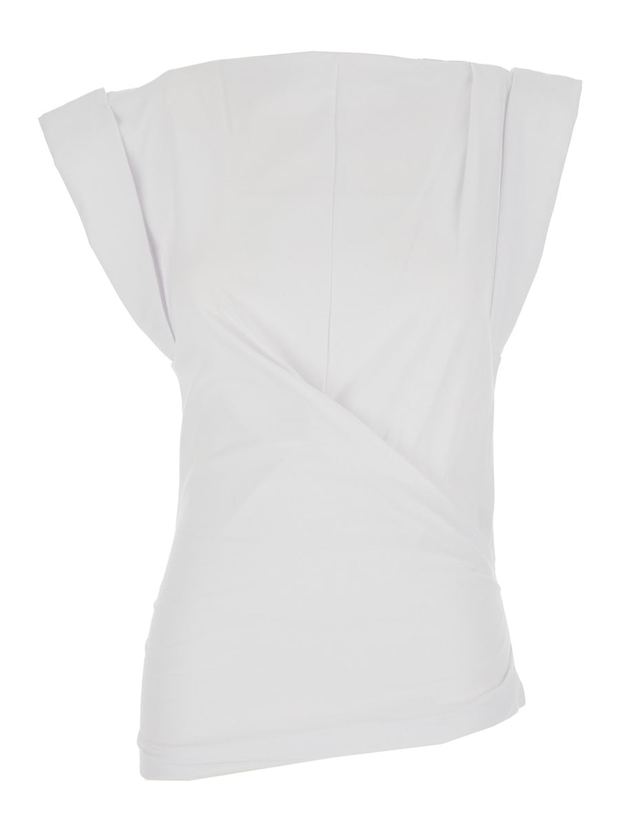 T-Shirt Maisan White Cotton T-shirts & Jerseys