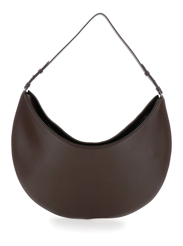 Shoulder Bag Le Calisso Rond Large Brown Leather Calf