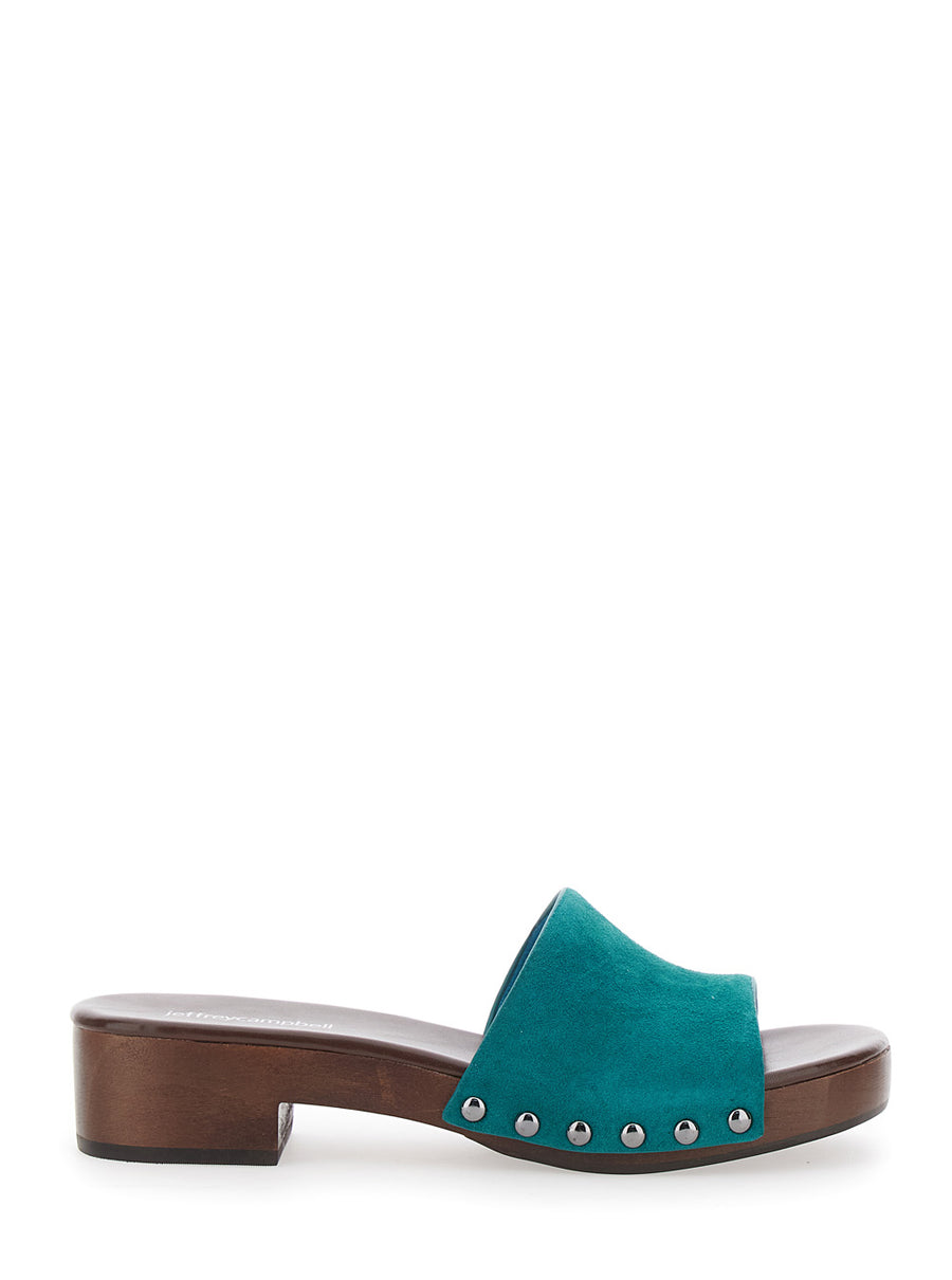 Sandals Cambrie Blue Leather
