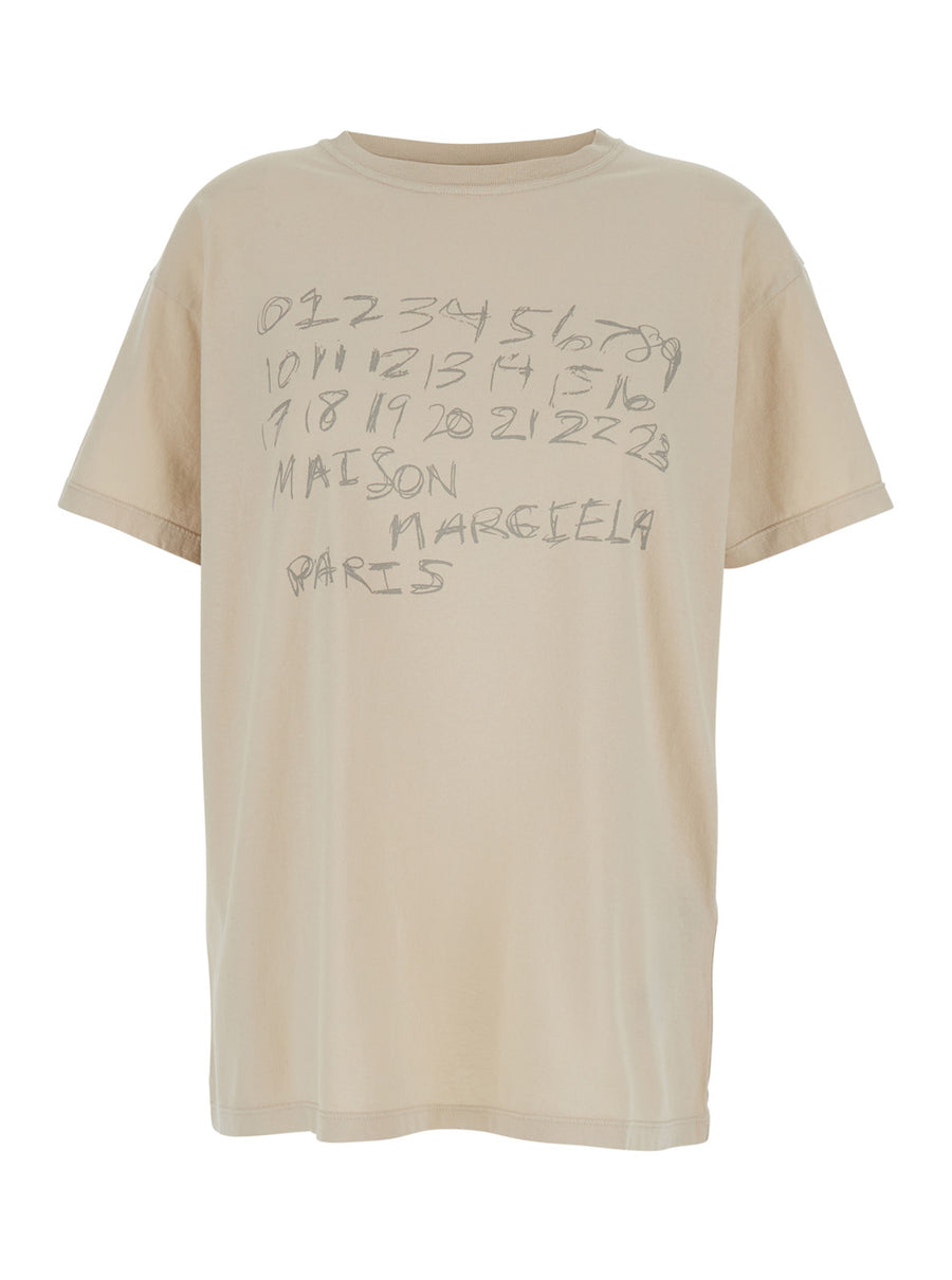 Crew Neck T-Shirt White Cotton T-shirts & Jerseys